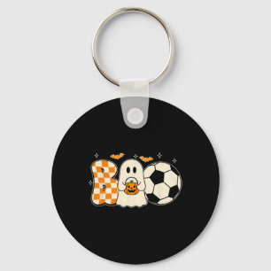 Boo Geist spielt Fußball Halloween Spieler Trick O Schlüsselanhänger