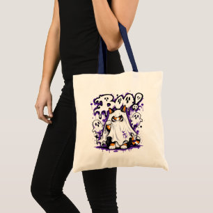 Boo-Geist-Trickatze Halloween Tragetasche