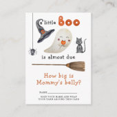 Boo! Geist - wie groß ist der Bauch der Mama Begleitkarte (Vorderseite)