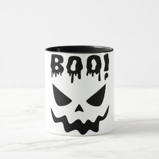 Boo Geistergesicht Halloween Kaffeetasse