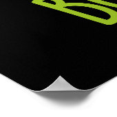 Boo-ger Funny Halloween Booger Ghost Pun Dark BG Poster (Ecke)