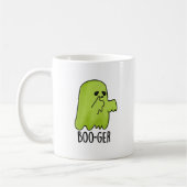 Boo-ger Funny Halloween Booger Ghost Pun Kaffeetasse (Links)