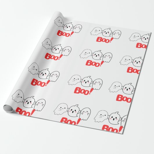 Boo! Geschenkpapier | Spooky & Fun zu Halloween (Ungerollt)