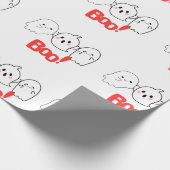 Boo! Geschenkpapier | Spooky & Fun zu Halloween (Ecke)
