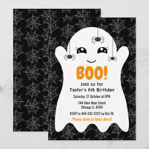 Boo Gespenst Halloween Geburtstag Kostüm Party Sch Einladung