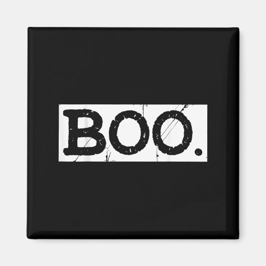 Boo gestresst Retro-Geist Halloween-Ästhetik  Magnet (Vorne)