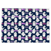 Boo, ghoful feel.b D Blue BG Große Geschenktüte (Rückseite)