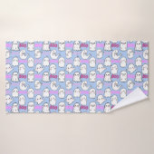 Boo, ghoful feel.b L Blue BG Badehandtuch (Badehandtuch)