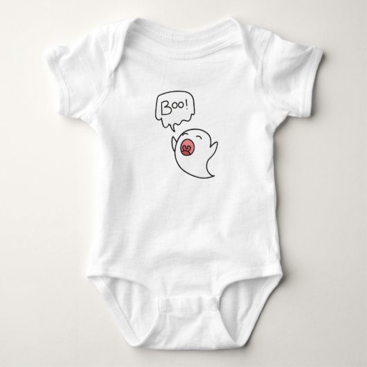 Boo Ghost Baby Strampler (Vorderseite)