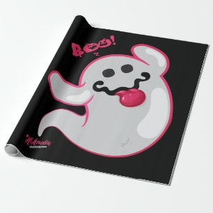Boo Ghost Bats Spider Creepy Halloween Geschenkpapier