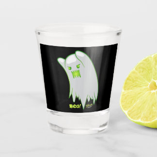 Boo Ghost Bats Spider Creepy Halloween Schnapsglas