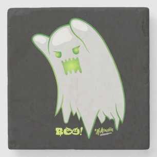 Boo Ghost Bats Spider Creepy Halloween Steinuntersetzer