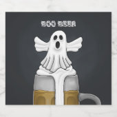Boo Ghost Bierflaschenetikett (Einzelnes Label)