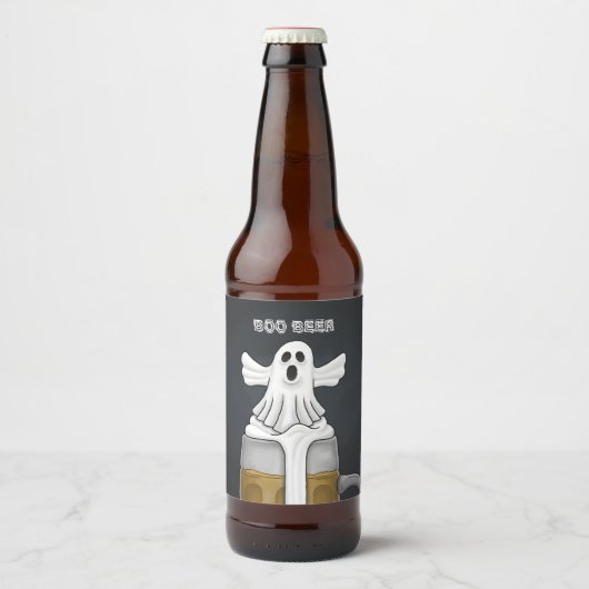 Boo Ghost Bierflaschenetikett (Vorderseite)