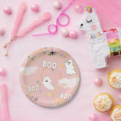 Boo Ghost Birthday Party Plate Pappteller (Party)