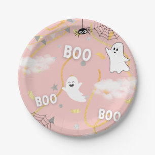Boo Ghost Birthday Party Plate Pappteller