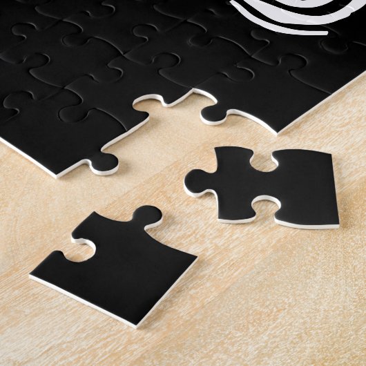 Boo Ghost Black Halloween Frustration Puzzle (Seite)