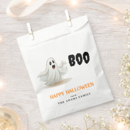 Boo Ghost Custom Familienname Happy Halloween Geschenktütchen