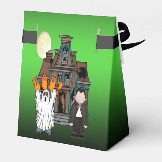 Boo Ghost Dracula Halloween Gefälligkeitsbox Geschenkschachtel (Rückseite)