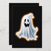 Boo Ghost Feiertagskarte (Vorne/Hinten)