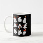 Boo Ghost Halloween Baseball Happy Halloween Baseb Kaffeetasse (Links)