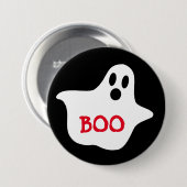 Boo Ghost Halloween Button (Vorne & Hinten)