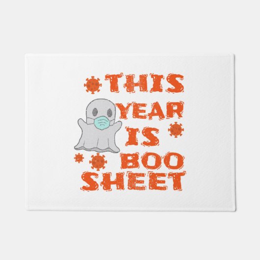 Boo Ghost Halloween Fußmatte (Vorderseite)