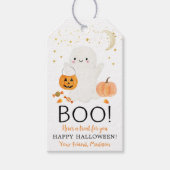 BOO Ghost Halloween Leckerei Geschenkanhänger (Vorderseite)