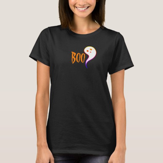 Boo Ghost Halloween Shirt (Vorderseite)