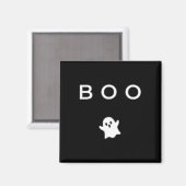 Boo Ghost Halloween Subtile Minimal Fall Fun Trick Magnet (Vorderseite/Rückseite)