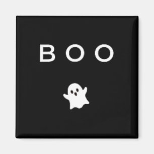 Boo Ghost Halloween Subtile Minimal Fall Fun Trick Magnet