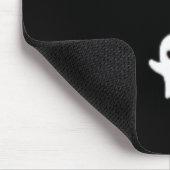 Boo Ghost Halloween Subtile Minimal Fall Fun Trick Mousepad (Ecke)