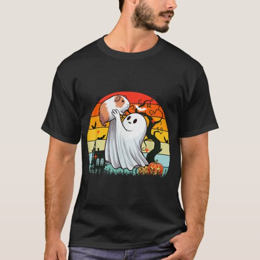 Boo Ghost Hunger Guinea Pig Halloween Familie T-Shirt (Vorderseite)