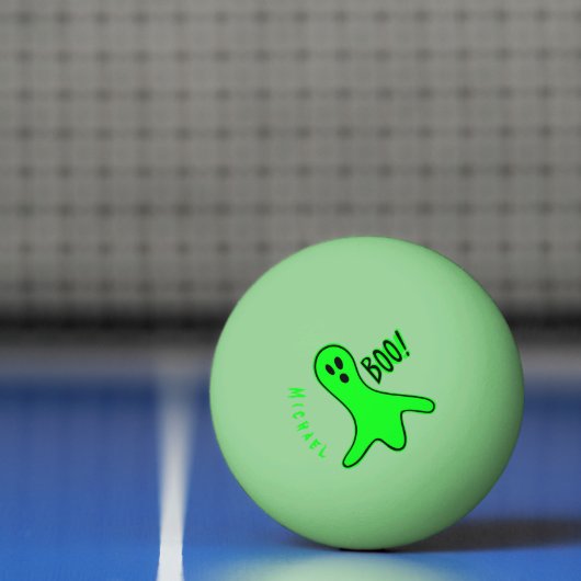 Boo Ghost Individuelle Name glüht in den dunklen F Tischtennisball (Netto)