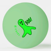Boo Ghost Individuelle Name glüht in den dunklen F Tischtennisball (Vorderseite)