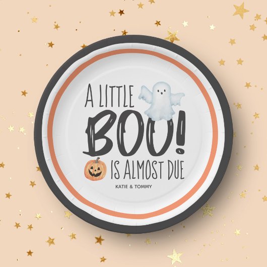 Boo Ghost Jack O'Lantern Halloween Kinderdusche Pappteller