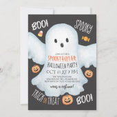 Boo Ghost Jack O'Lantern Spooktacular Halloween Einladung (Vorderseite)