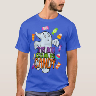 Boo Ghost Lazy Halloween Kostüm Funny Spirit Tric T-Shirt