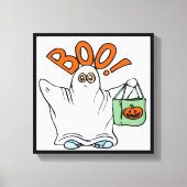 BOO ! GHOST LEINWANDDRUCK (Vorderseite)