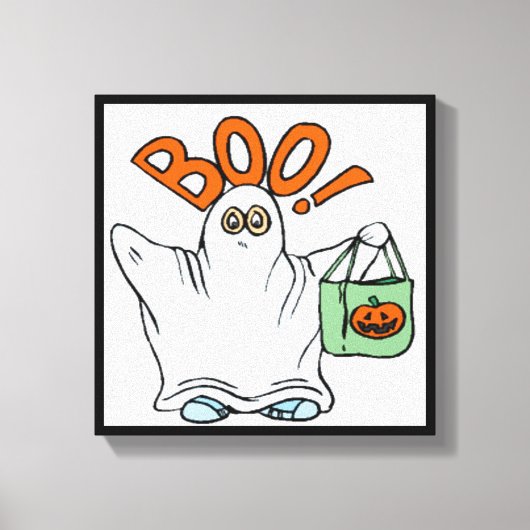 BOO ! GHOST LEINWANDDRUCK (Vorderseite)