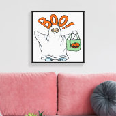 BOO ! GHOST LEINWANDDRUCK (Insitu (Wohnzimmer))