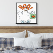 BOO ! GHOST LEINWANDDRUCK (Insitu (Schlafzimmer))
