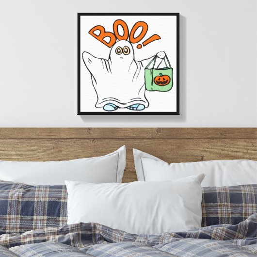 BOO ! GHOST LEINWANDDRUCK (Insitu (Schlafzimmer))