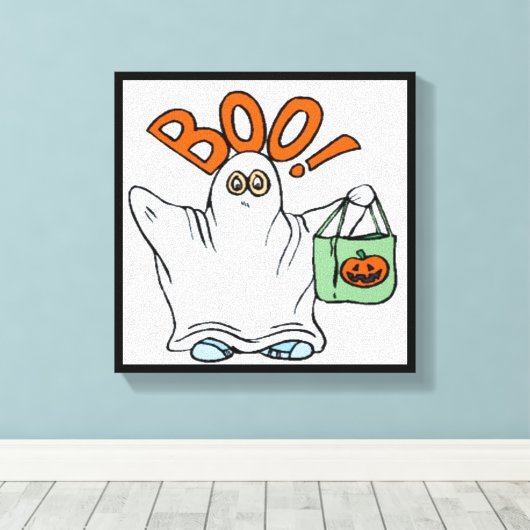 BOO ! GHOST LEINWANDDRUCK (Insitu (Holzboden))