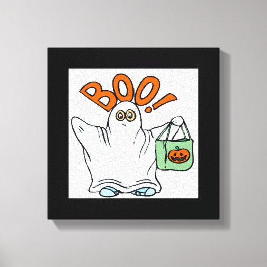 BOO ! GHOST LEINWANDDRUCK (Vorderseite)