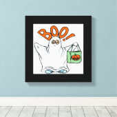 BOO ! GHOST LEINWANDDRUCK (Insitu (Holzboden))