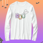 Boo Ghost Long Sleeve Fall Halloween Shirt
