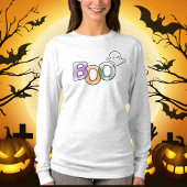 Boo Ghost Long Sleeve Fall Halloween Shirt