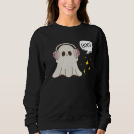 Boo Ghost Musical Halloween Sweatshirt