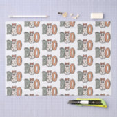 Boo Ghost Orange Green Niedlich White Halloween Seidenpapier (Handwerk)